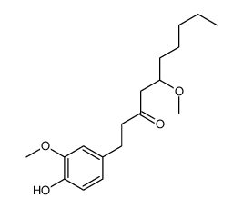 1-(4-hydroxy-3-methoxyphenyl)-5-methoxydecan-3-one Structure