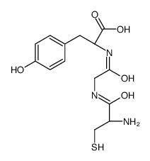 (2S)-2-[[2-[[(2R)-2-amino-3-sulfanylpropanoyl]amino]acetyl]amino]-3-(4-hydroxyphenyl)propanoic acid结构式