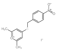 2,6-dimethyl-4-[(4-nitrophenyl)methylsulfanyl]-2H-pyran Structure
