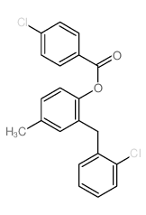 [2-[(2-chlorophenyl)methyl]-4-methyl-phenyl] 4-chlorobenzoate Structure