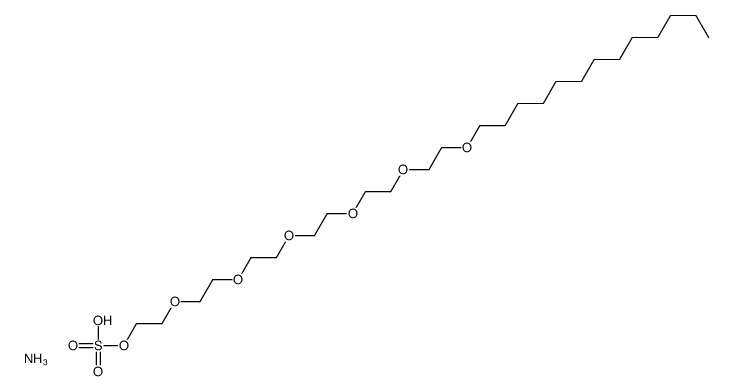 ammonium 3,6,9,12,15,18-hexaoxahentriacontyl sulphate Structure