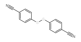 4-(4-cyanophenyl)disulfanylbenzonitrile Structure