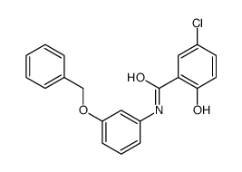 5-chloro-2-hydroxy-N-(3-phenylmethoxyphenyl)benzamide Structure