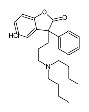 dibutyl-[3-(2-oxo-3-phenyl-1-benzofuran-3-yl)propyl]azanium,chloride Structure