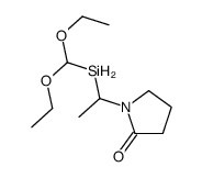 1-[1-(diethoxymethylsilyl)ethyl]pyrrolidin-2-one结构式