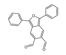 1,3-diphenyl-2-benzofuran-5,6-dicarbaldehyde结构式