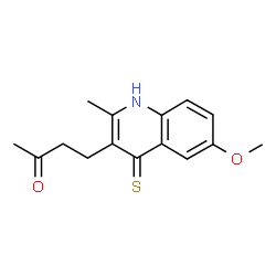 4-(6-methoxy-2-methyl-4-sulfanylquinolin-3-yl)butan-2-one structure