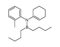 N-(cyclohexen-1-yl)-N-dibutylboranyl-2-methylaniline Structure