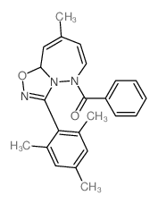 Methanone,[8-methyl-3-(2,4,6-trimethylphenyl)-1,2,4-oxadiazolo[4,5-b][1,2]diazepin-5(9aH)-yl]phenyl-结构式