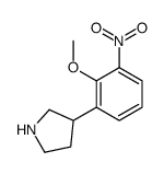 3-(2-methoxy-3-nitrophenyl)pyrrolidine Structure