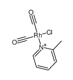 cis-[RhCl(CO)2(2-methylpyridine)] Structure