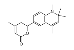 4-methyl-6-(1,2,2,4-tetramethyl-(1,2-dihydroquinolin-6-yl))-5,6-dihydropyran-2-one Structure