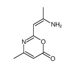 2-(2-aminoprop-1-enyl)-4-methyl-1,3-oxazin-6-one结构式