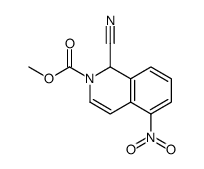 methyl 1-cyano-5-nitro-1H-isoquinoline-2-carboxylate结构式