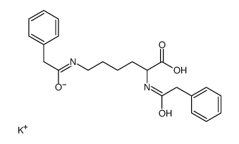 potassium,2,6-bis[(2-phenylacetyl)amino]hexanoate Structure