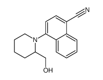 4-[2-(hydroxymethyl)piperidin-1-yl]naphthalene-1-carbonitrile Structure