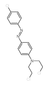 Benzenamine,N,N-bis(2-chloroethyl)-4-[2-(4-chlorophenyl)diazenyl]- Structure