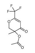 [3-methyl-4-oxo-6-(trifluoromethyl)-2H-pyran-3-yl] acetate结构式