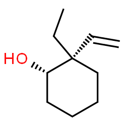 Cyclohexanol, 2-ethenyl-2-ethyl-, (1R,2R)-rel- (9CI) structure