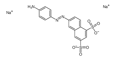 disodium 6-[(4-aminophenyl)azo]naphthalene-1,3-disulphonate structure