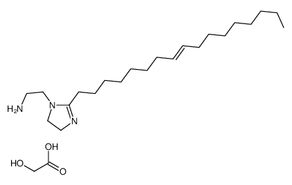 2-(2-heptadec-8-enyl-4,5-dihydro-1H-imidazol-1-yl)ethylamine hydroxyacetate结构式
