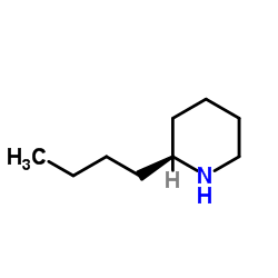 (2S)-2-Butylpiperidine Structure