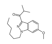1-(1-hexyl-6-methoxyindazol-3-yl)-2-methylpropan-1-one结构式