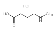 4-(METHYLAMINO)BUTYRIC ACID HYDROCHLORIDE Structure