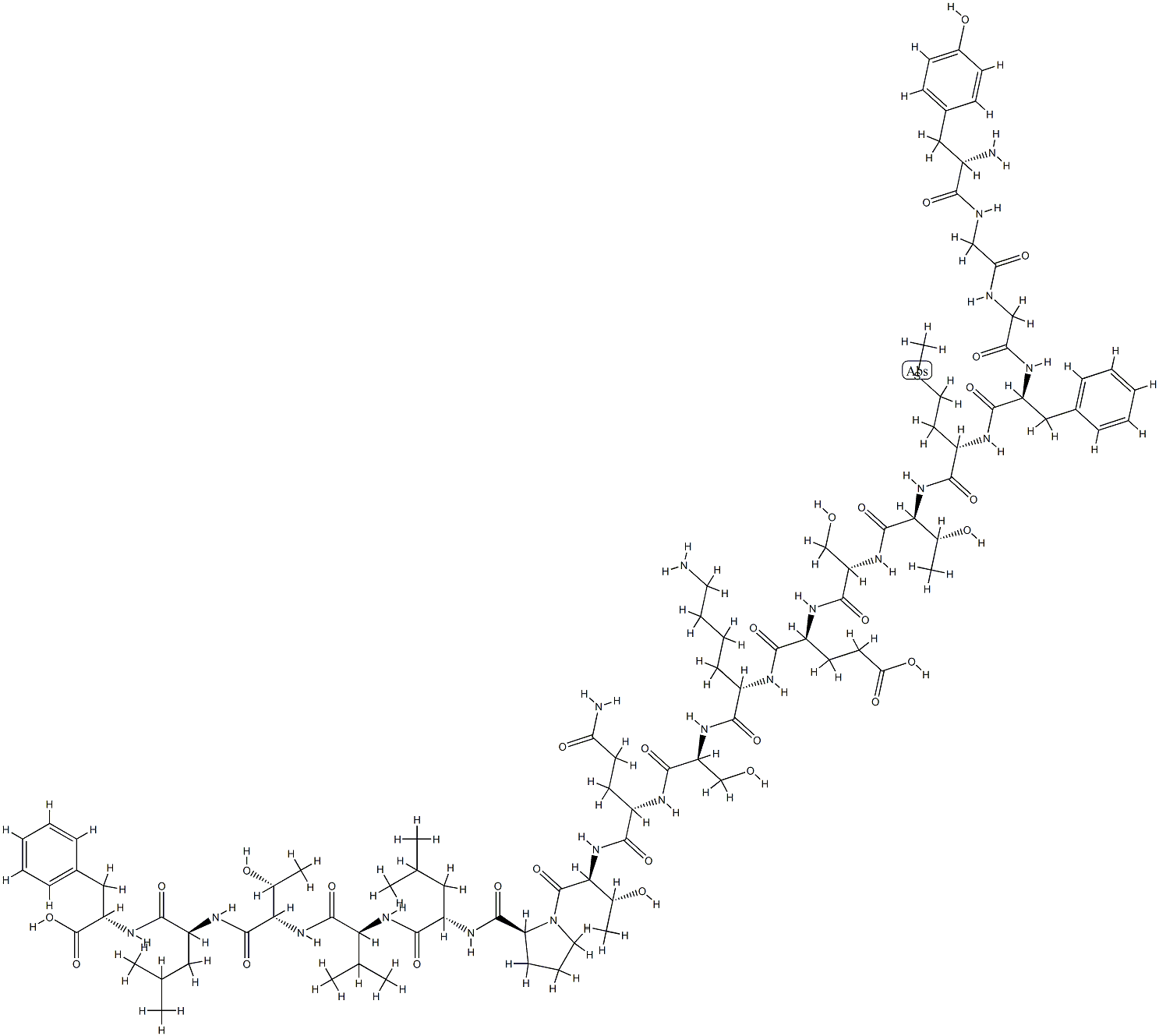 beta-endorphin (1-18)结构式