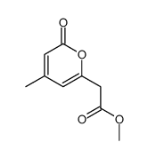 methyl 4-methyl-2-oxo-2H-pyran-6-acetate Structure