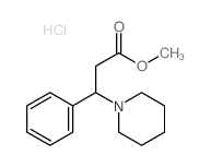 methyl 3-phenyl-3-(1-piperidyl)propanoate Structure