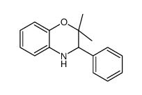2,2-dimethyl-3-phenyl-3,4-dihydro-1,4-benzoxazine结构式