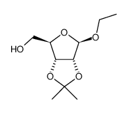 ba-D-Ribofuranoside, ethyl 2,3-O-(1-methylethylidene)- (9CI) Structure