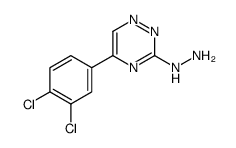 [5-(3,4-dichlorophenyl)-1,2,4-triazin-3-yl]hydrazine结构式