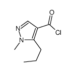 1H-Pyrazole-4-carbonyl chloride, 1-methyl-5-propyl- (9CI) picture