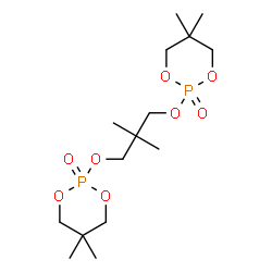 2,2'-[(2,2-dimethylpropane-1,3-diyl)bis(oxy)]bis[5,5-dimethyl-1,3,2-dioxaphosphorinane] 2,2'-dioxide structure