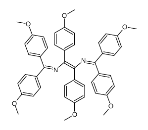1,1,3,4,6,6-hexakis(p-methoxyphenyl)-2,5-diaza-1,3,5-hexatriene结构式