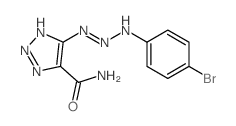 1H-1,2,3-Triazole-4-carboxamide,5-[3-(4-bromophenyl)-2-triazen-1-yl]-结构式
