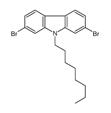 N-Octyl-2,7-dibromocarbazole structure