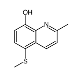2-methyl-5-methylsulfanylquinolin-8-ol Structure