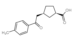 cis-3-[2-(4-methylphenyl)-2-oxoethyl]cyclopentane-1-carboxylic acid picture