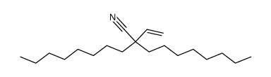 2,2-Dioctyl-3-butenenitrile Structure