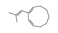 2-(2-Methyl-propenyl)-1,3-cyclononadien Structure