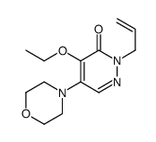 4-ethoxy-5-morpholin-4-yl-2-prop-2-enylpyridazin-3-one结构式