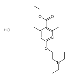 ethyl 6-(2-diethylaminoethoxy)-2,4-dimethyl-pyridine-3-carboxylate hyd rochloride结构式