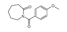 1-(4-methoxybenzoyl)azepan-2-one Structure