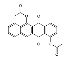 4,11-diacetoxynaphthacene-5,12-quinone结构式