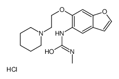 Urea, 1-(6-(2-piperidinoethoxy)-5-benzofuranyl)-3-methyl, hydrochlorid e Structure