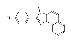 2-(4-chlorophenyl)-3-methylbenzo[e]benzimidazole Structure