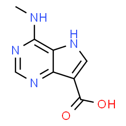 5H-Pyrrolo[3,2-d]pyrimidine-7-carboxylicacid,4-(methylamino)-(9CI) Structure